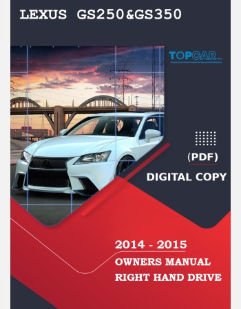 lexus gs 250& gs 350 2014-2015 owners manual